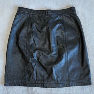 Black Leather Skirt
